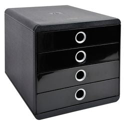 Ladekastje exacompta pop-box zwart, zilver kunststof