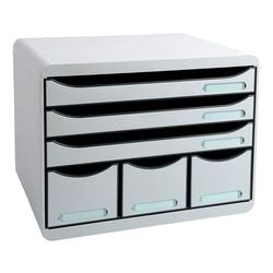 Cassettiera exacompta store-box maxi grigio chiaro