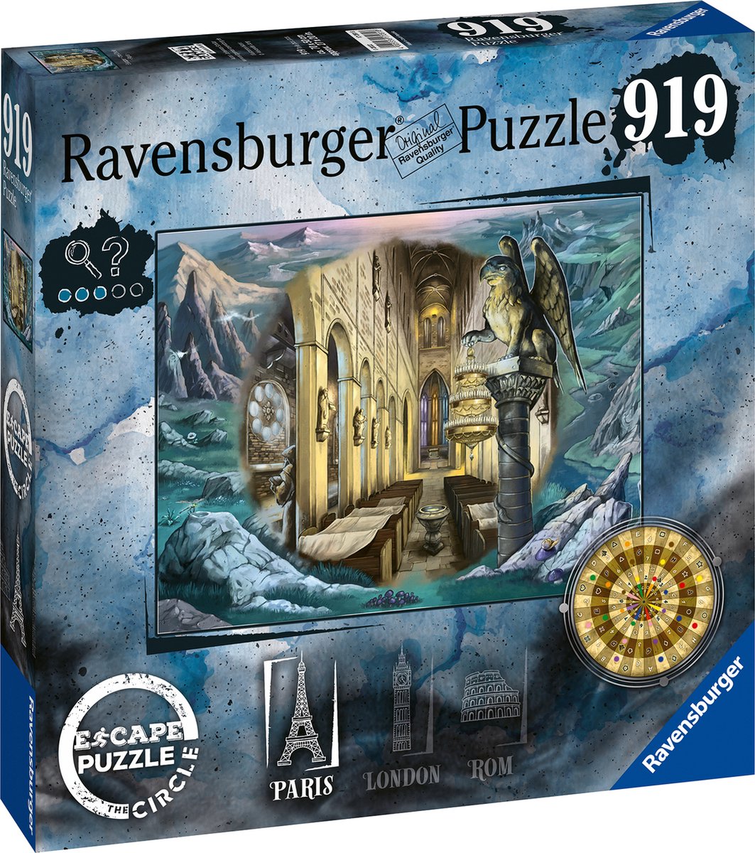 Ravensburger escape the circle puzzel paris - legpuzzel - 920 pezzi