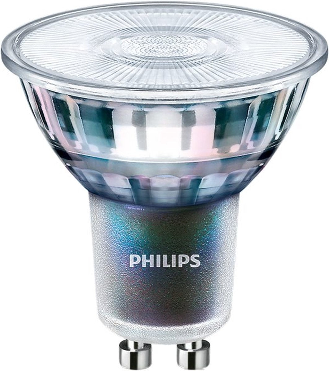 Philips LED Philips - Master Foco LED ExpertColor Gu10 Par16 5.5W 375LM 36D - 930 Blanco Cálido | mejor reproducción cromática - regulable - reemplaza 50w