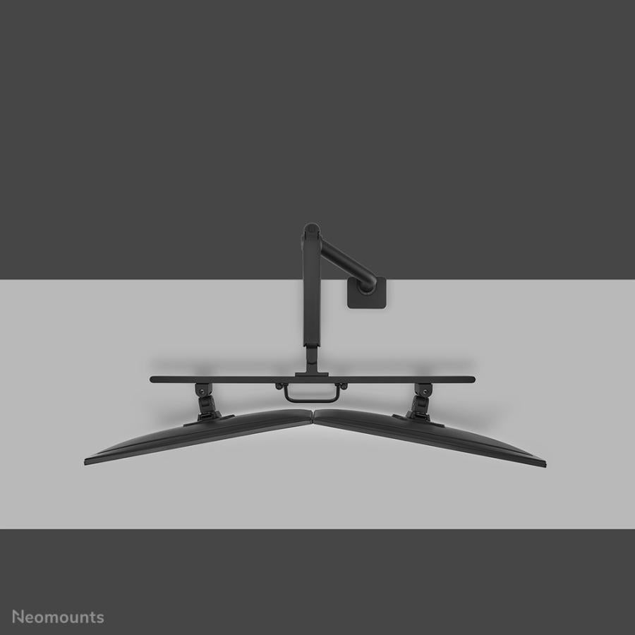 Neomounts DS75S-950BL2 Montaje de escritorio de movimiento completo, 2x 17-27, 8 kg, 100x100 mm, negro