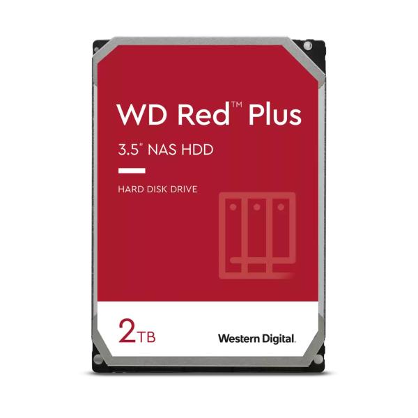 Western Digital Western Digital WD20EFPX Red Plus HDD, 2 TB, 3,5, SATA3, 5400 giri / min, 256 MB, 175 MB S