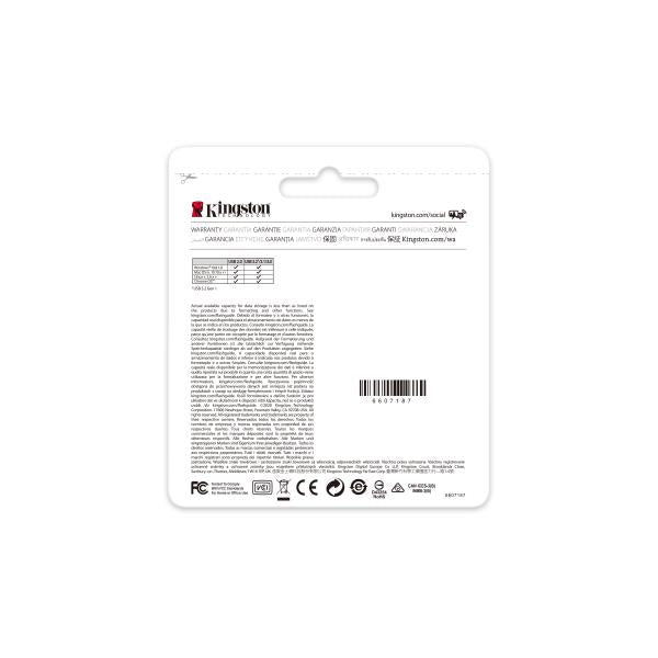 Kingston Kingston DTKN 64GB DataTraveler Kyson, 64 GB, USB 3.2, 200 60 MB S, Capless, Silver
