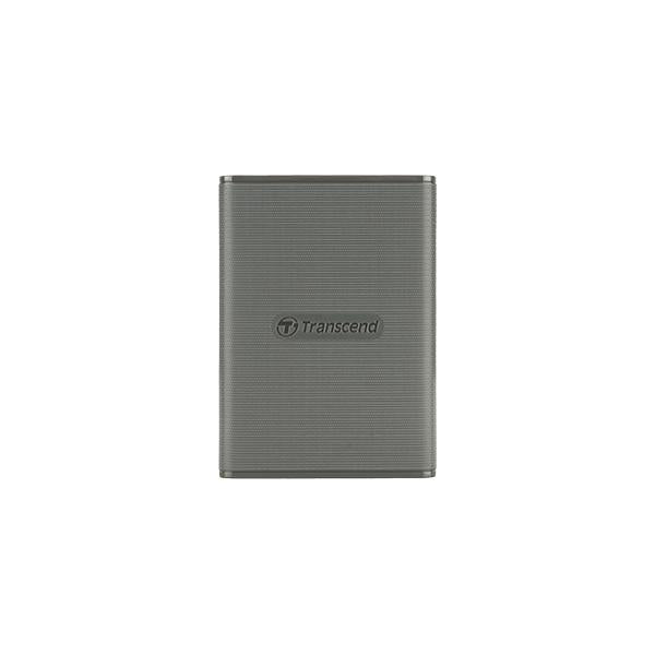 Transcend ts2tesd360c esd360c external ssd, 2tb, usb 20gbps, type c, 2000 mb s, 3d nand, gray