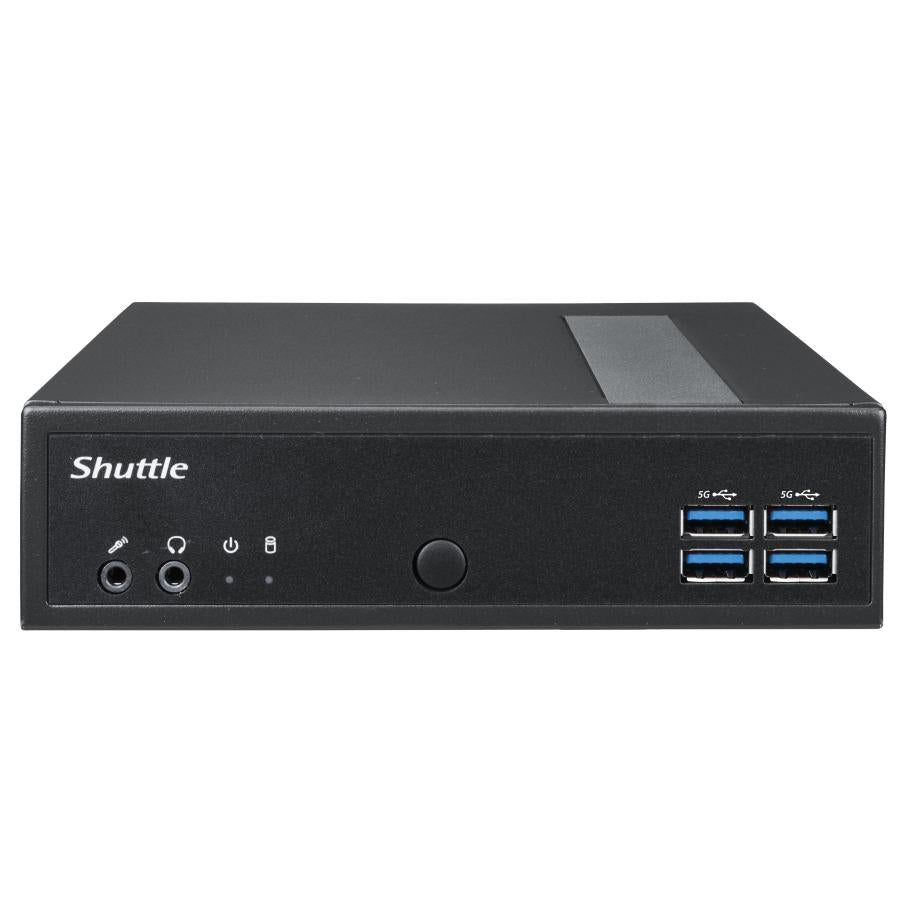 Shuttle Shuttle DL30N Slim Barebone PC, 1.35L, ventilador Iintel N100, DDR5, 2x 2.5 GBE, HDMI 2.0B, 65W, 24 7 7