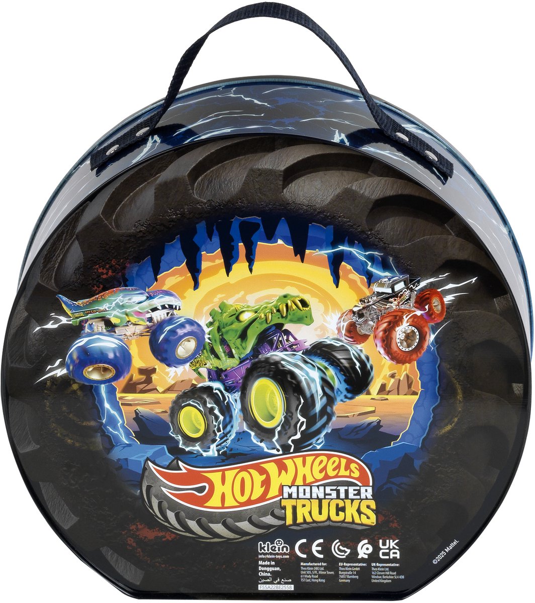 Klein Toys - Monster Truck Hot Wheels - valigetta da collezione per 7 auto