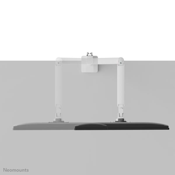Neomounts Neomounts Desk Monitor brazo, arandela de abrazadera, 9 kg, 43.2 cm (17) 88.9 cm (35) 100 x 100 mm, blanco
