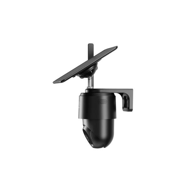 Wox Wox R4250 4G fotocamera PTZ esterna con kit pannelli, 2 MP, 1920x1080p, 4G LTE-FDD, nero