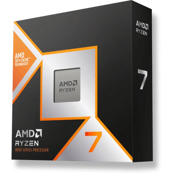 AMD AMD 100-100001084WOF RYZEN 7 9800X3D CPU, AM5, 8C 16T, 4,7 5,2 GHz, 96 MB, 120W, in scatola