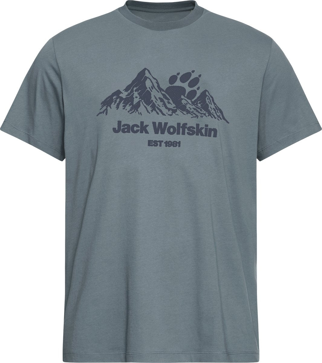 Jack wolfskin carefree t m camicia da esterno da uomo-grigio odessa