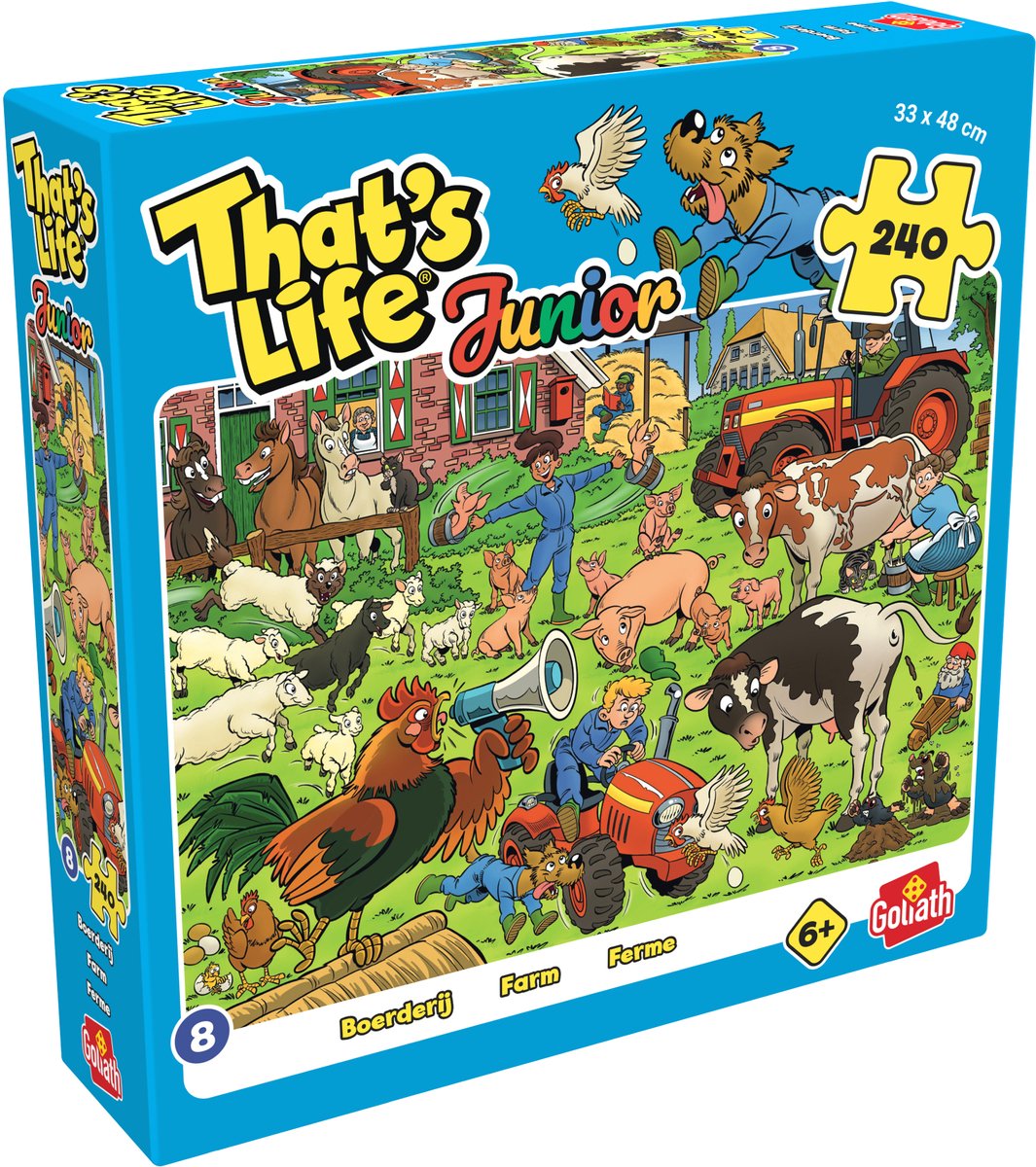 Rompecabezas de granja juvenil Goliath that's life - 240 piezas.