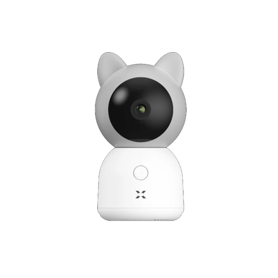 Xenon X7201 Smart Baby Camera senza monitor, Wi-Fi, 3 MP, Night-Vision, USB Type-C, SD, White