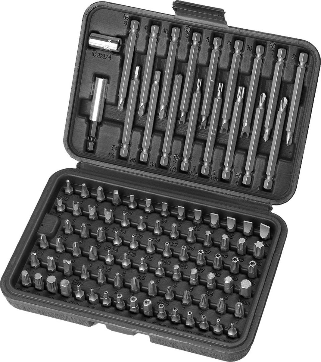 Kreator - accessories - krt064800 - cr-v bit set - 98 st.