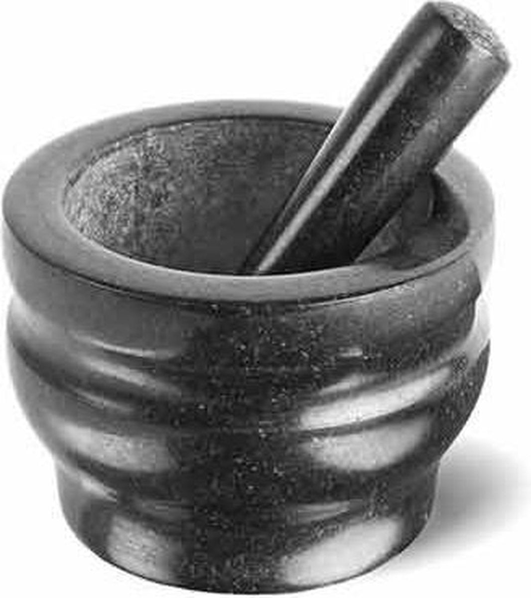 Mortaio e pestello Cole Mason - granito - diametro 14 cm - resistente - per pesto di erbe e spezie