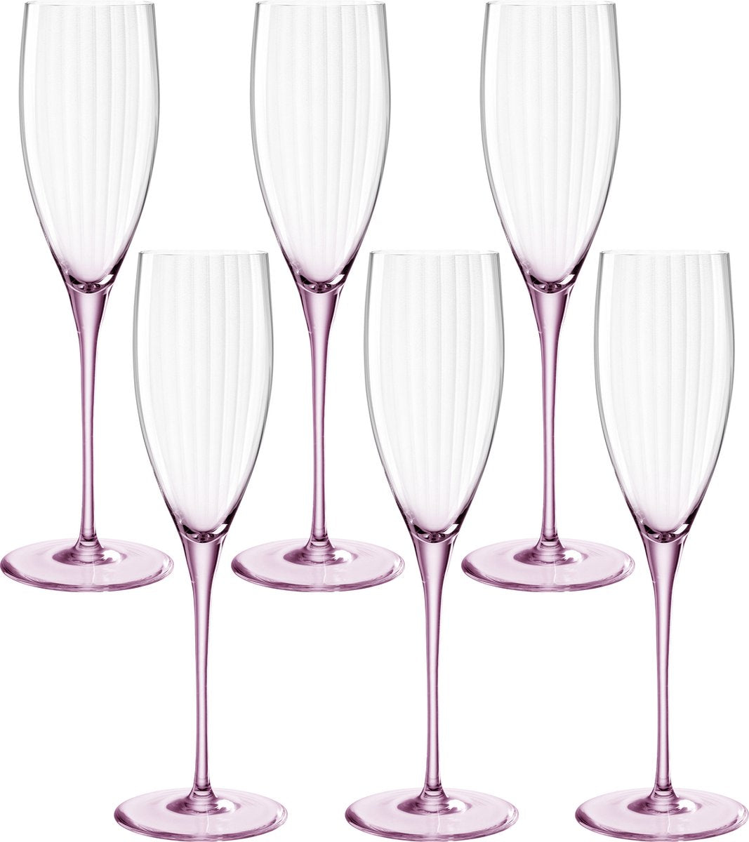 Calice da champagne Leonardo poesia 250 ml rosé - set 6