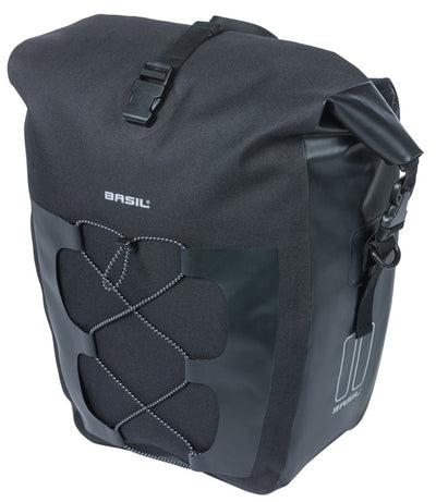 Basil borsa singola navigatore waterproof l mik 25-31l 14 x 26 x 42 cm - nero