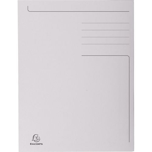 Carpeta 3 solapas exacompta forever 449019e folio gris