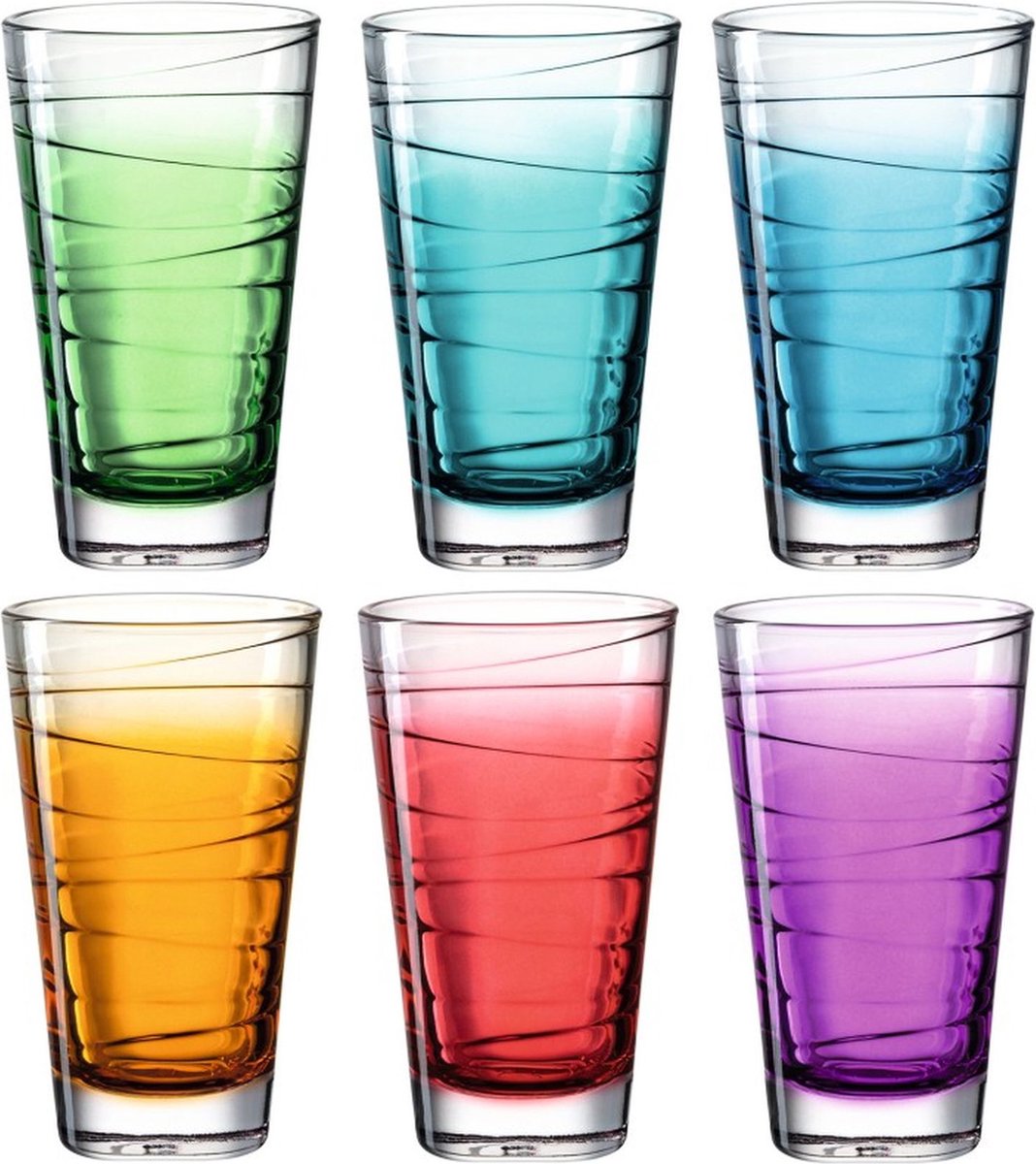 Bicchiere Leonardo assortito 280ml vario - set 6