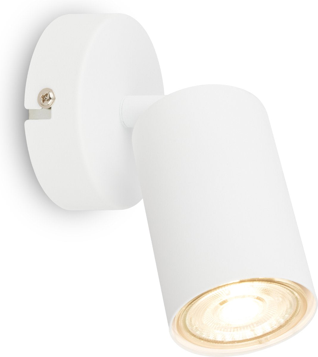 Briloner tib - binnen opbouwspot - plafondspot draaibaar - plafondlamp - ø 80 x 15,5 cm - wit