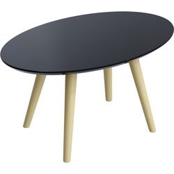 Tavolo reception paperflow scandi in mdf laccato nero