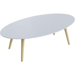 Receptietafel meet powered by paperflow scandi gelakt mdf wit