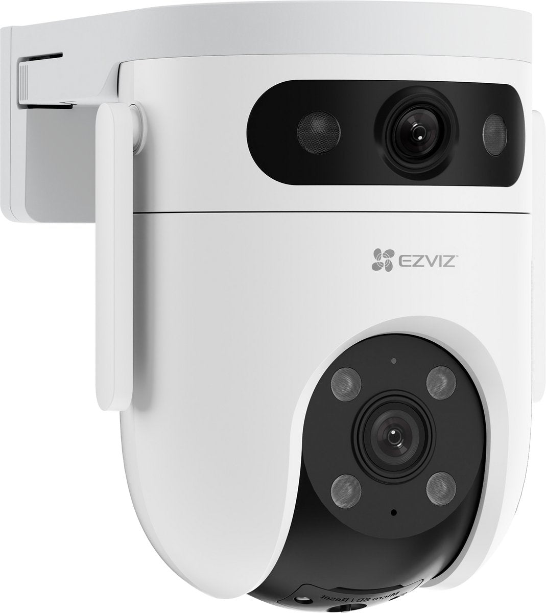 Ezviz h9c dual lens 3k+3k outdoor security camera - 360° pan tilt - patrol mode, night vision human detection - two-way audio - no monthly costs