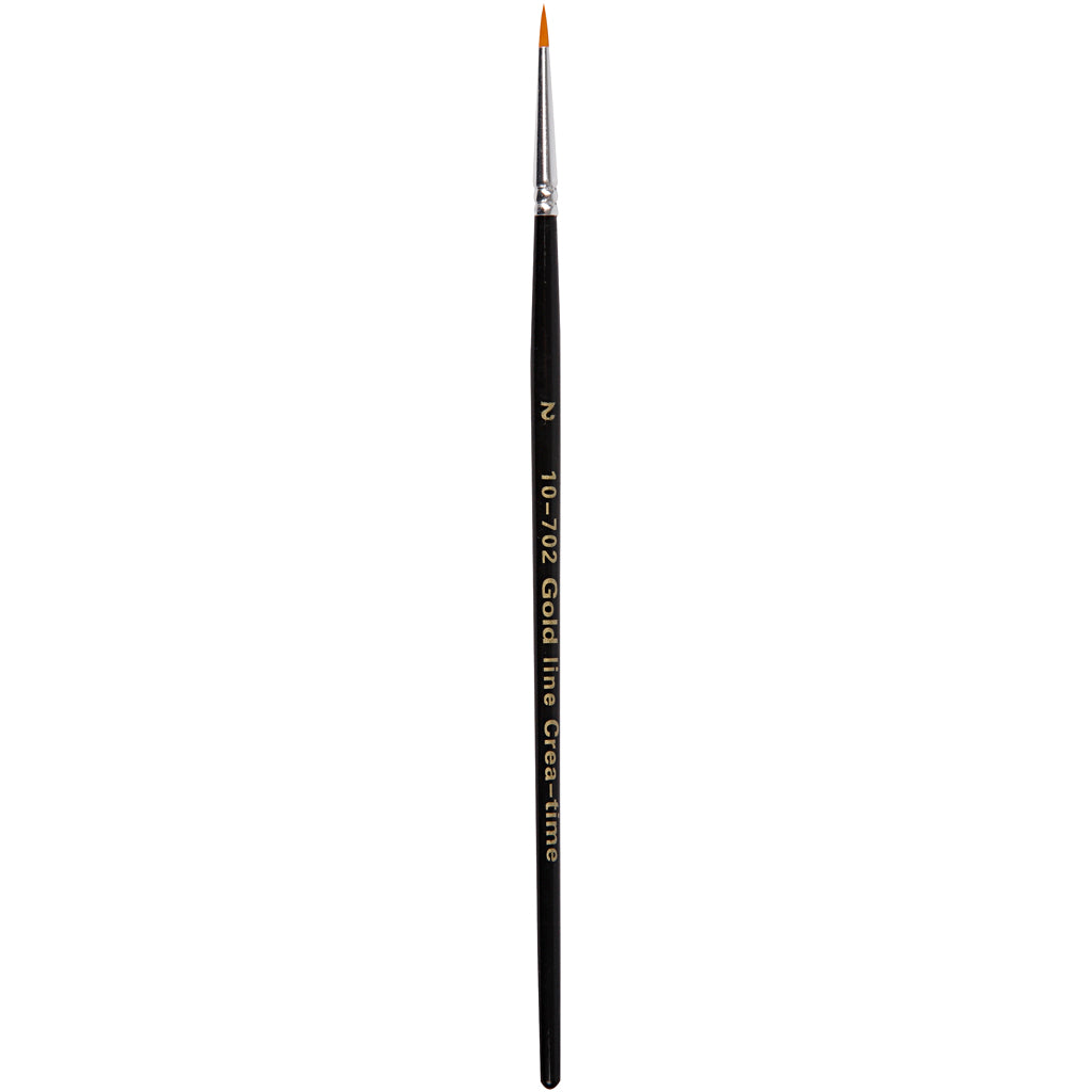 Pinceles Creativ Company Gold Line, tamaño 2, largo: 17 cm, ancho: 2 mm, redondo, 12 piezas 1 caja