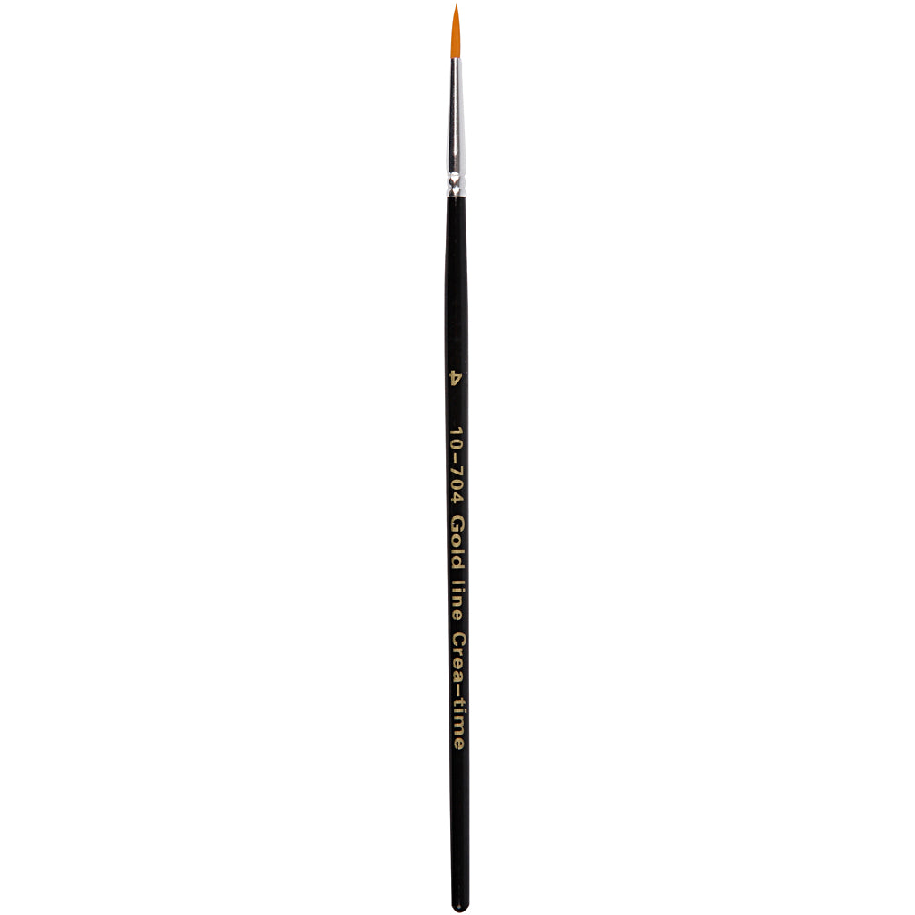 Pinceles Creativ Company Gold Line, tamaño 4, largo: 17 cm, ancho: 2,5 mm, redondo, 12 piezas 1 caja