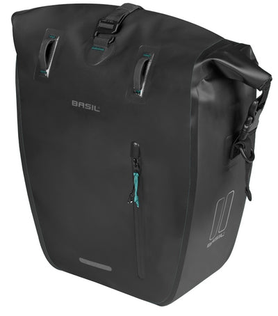 Borsa Basil rivo l singola nera | ganci mik | 15 l