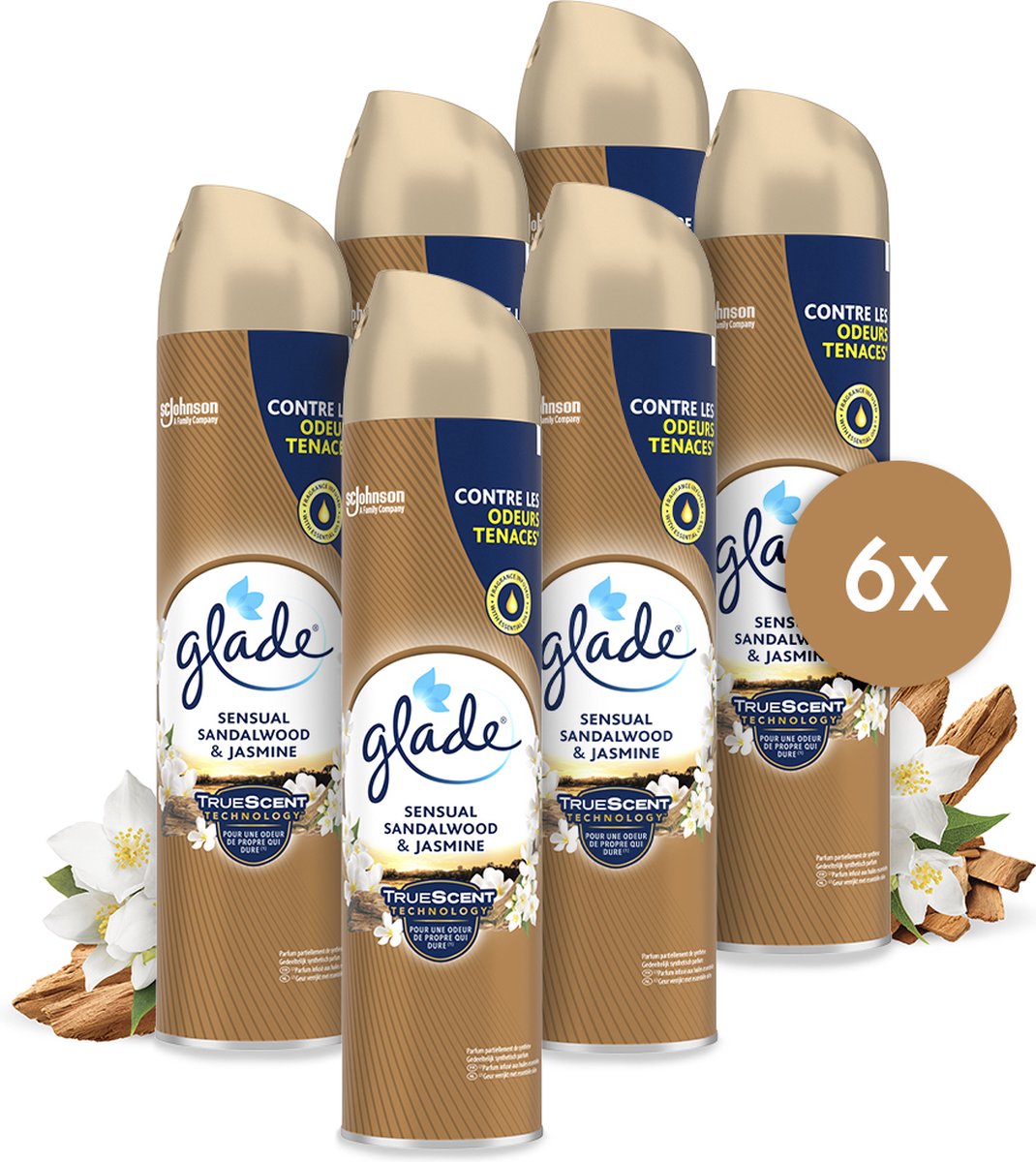 Glade aerosol sensual sandalwood jasmin