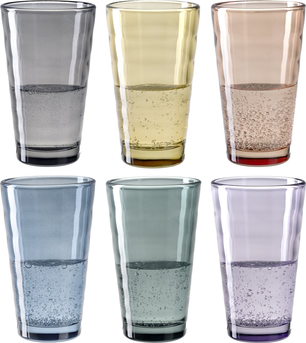 Leonardo verso bicchiere long drink 300ml assortiti - set 6