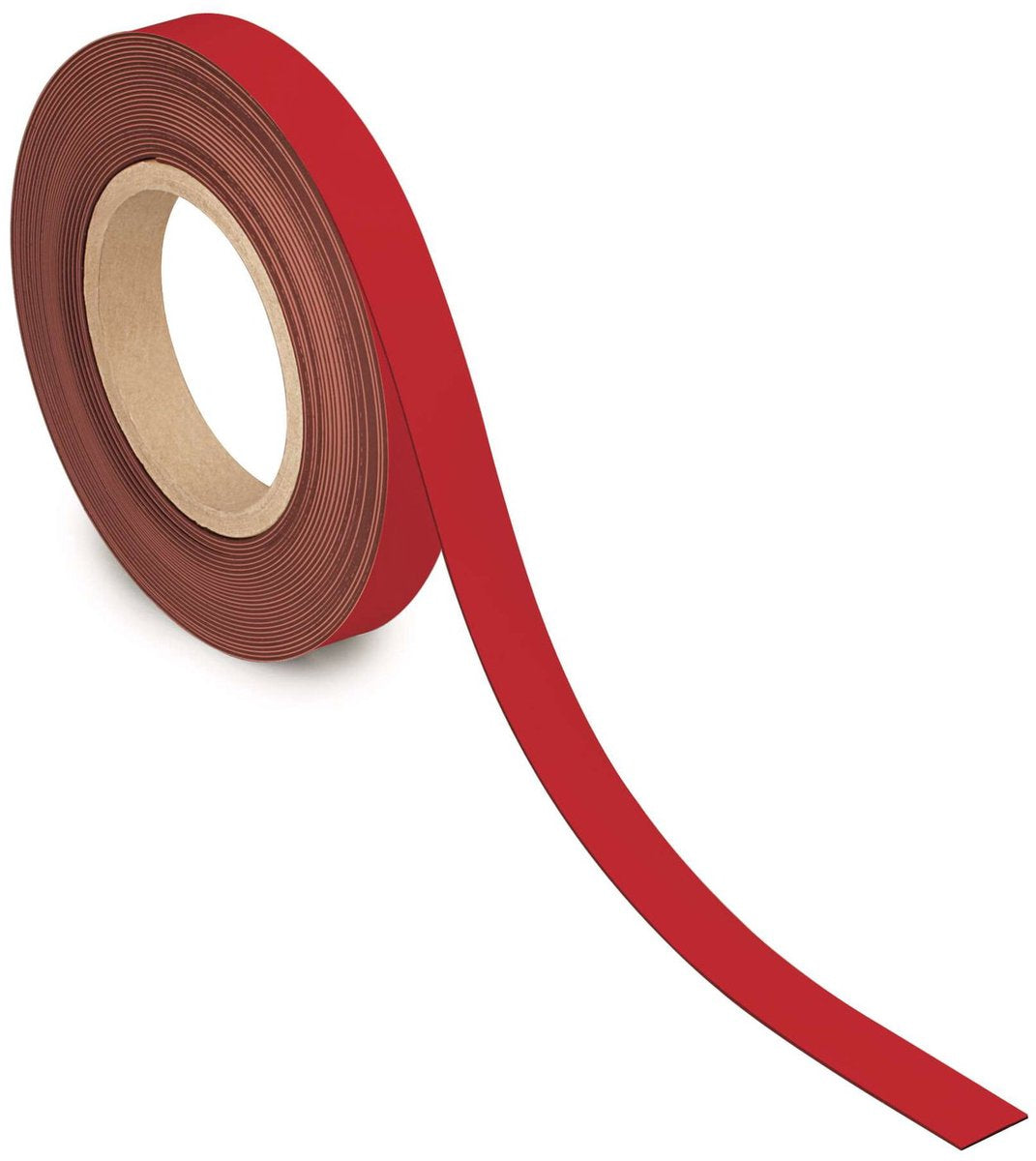 Nastro magnetico Maul - rosso - metallo - scrivibile - 1 pezzo - 10 m x 20 mm x 1 mm