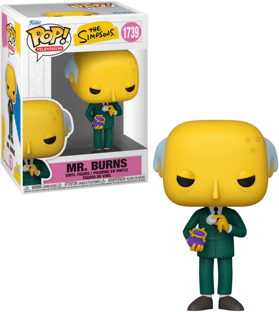 Figura Vinilo Los Simpson Mr. Burns 1739 Funko Pop! - neutro - estándar