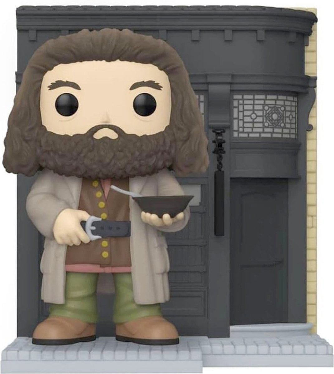 Funko harry potter - pop! deluxe: diagon alley - the leaky cauldron with hagrid 9 cm verzamelfiguur - multicolours