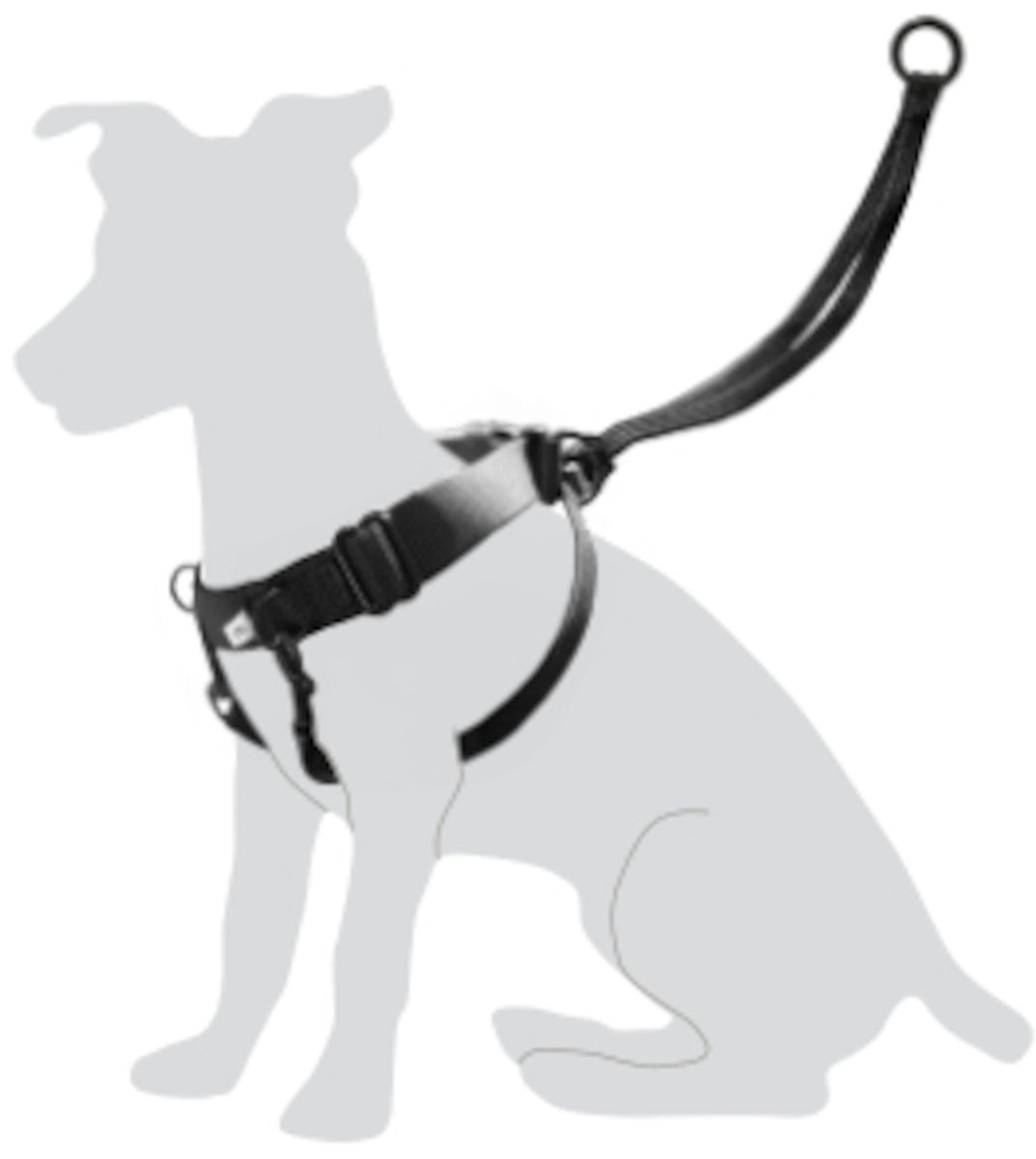 Arnés para perros Flamingo easy walker - m - negro