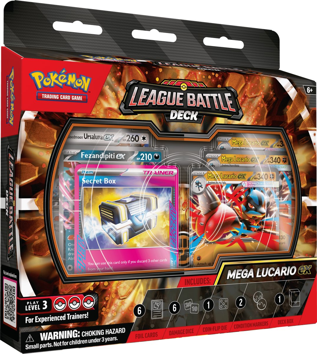 Pokémon - mega lucario ex - mazo de batalla de liga