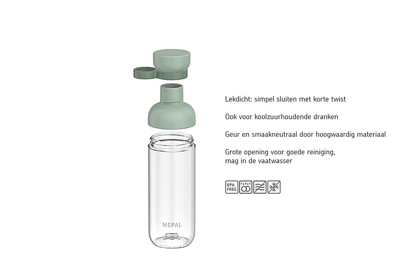 Mepal Water bottle Vita 700 ml Nordic Black