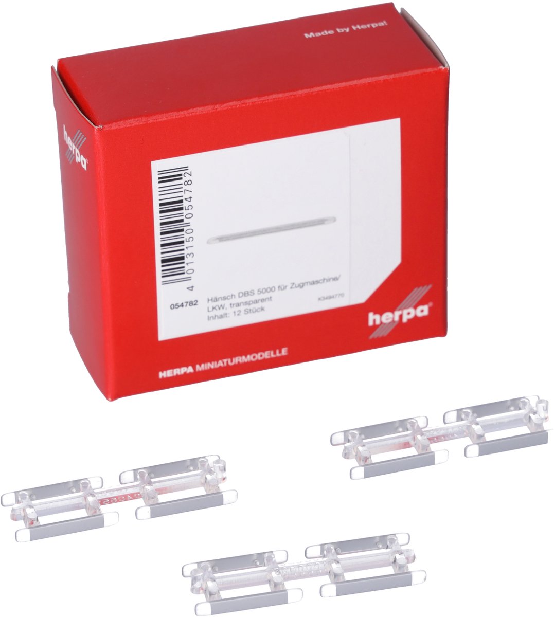 Carretilla basculante Herpa hänsch dbs 5000, transparente (12 uds.)