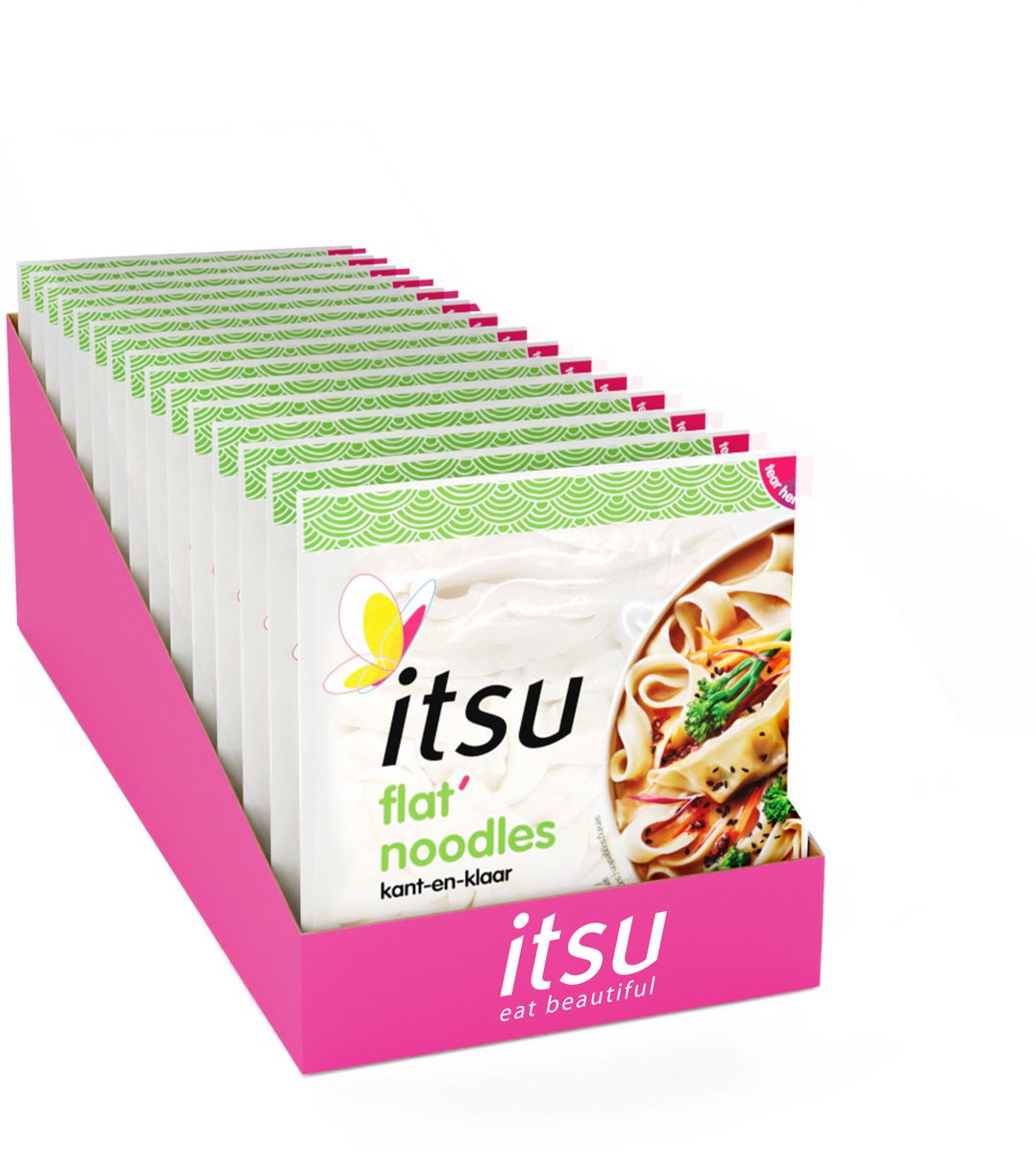 Itsu flat noodles ready-to-use 15 x 150 grams