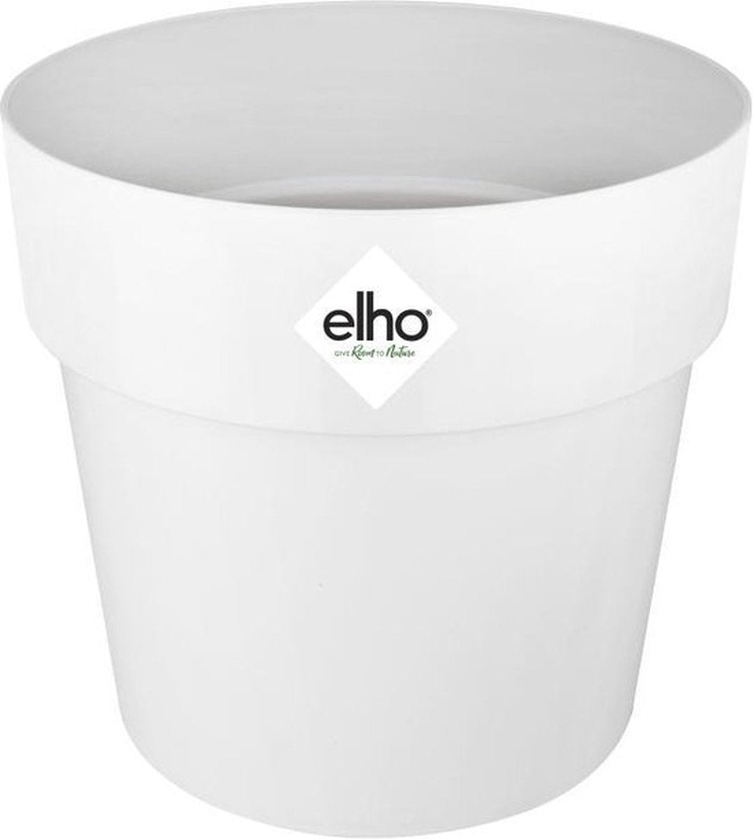 Elho b.for original round 30 - macetero de interior - 100% plástico reciclado - ø 29,5 x h 27,3 cm - blanco