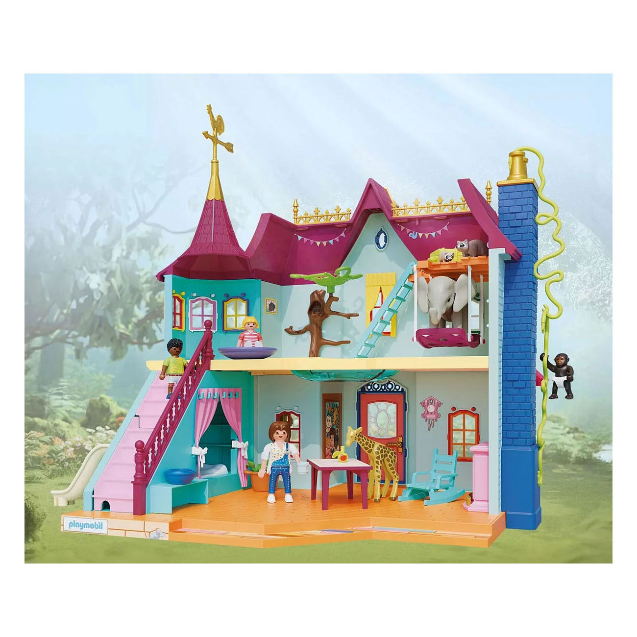 Playmobil 71852 casa de animales animada