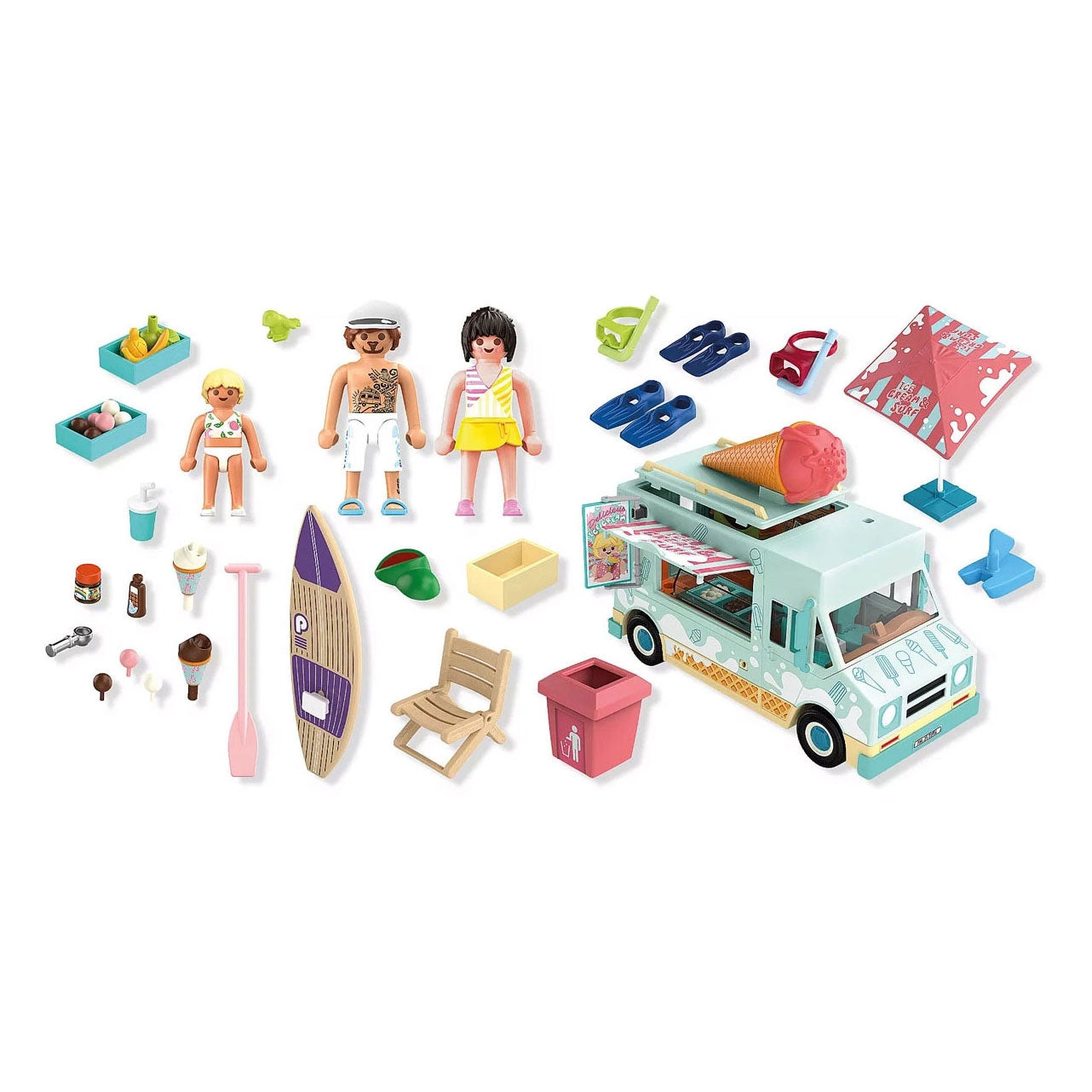Playmobil my life ijscowagen met surfshop - 71905