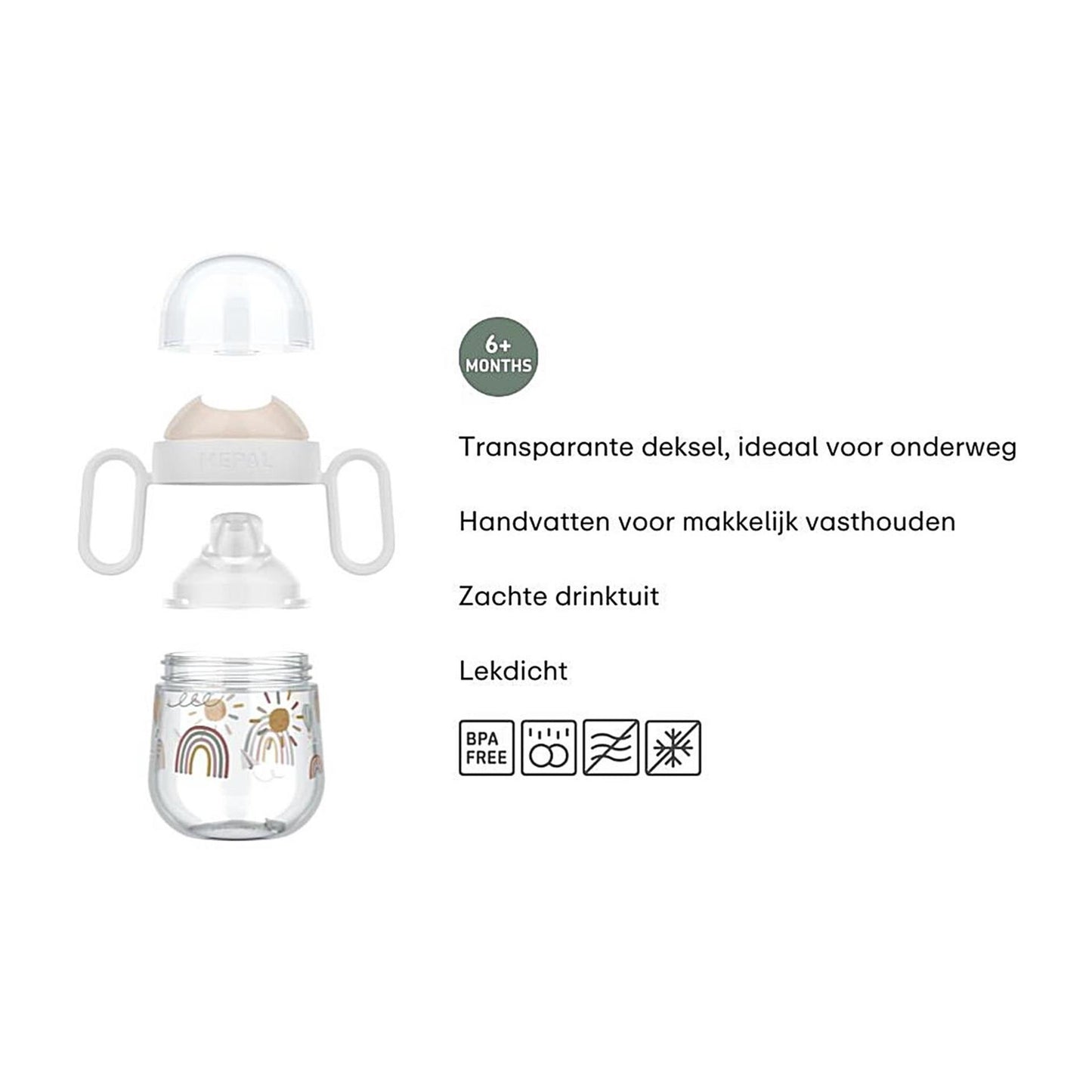 Vaso caño jardín hadas mepal 200ml