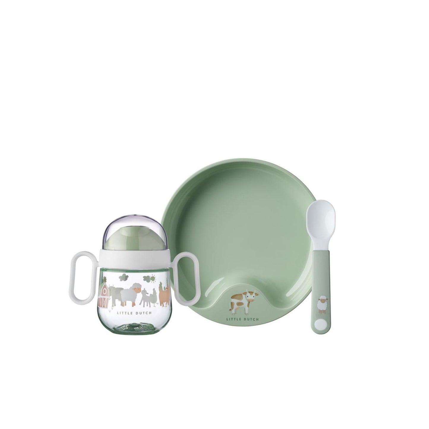 Stoviglie per bambini Mepal Little Farm, 3 pezzi