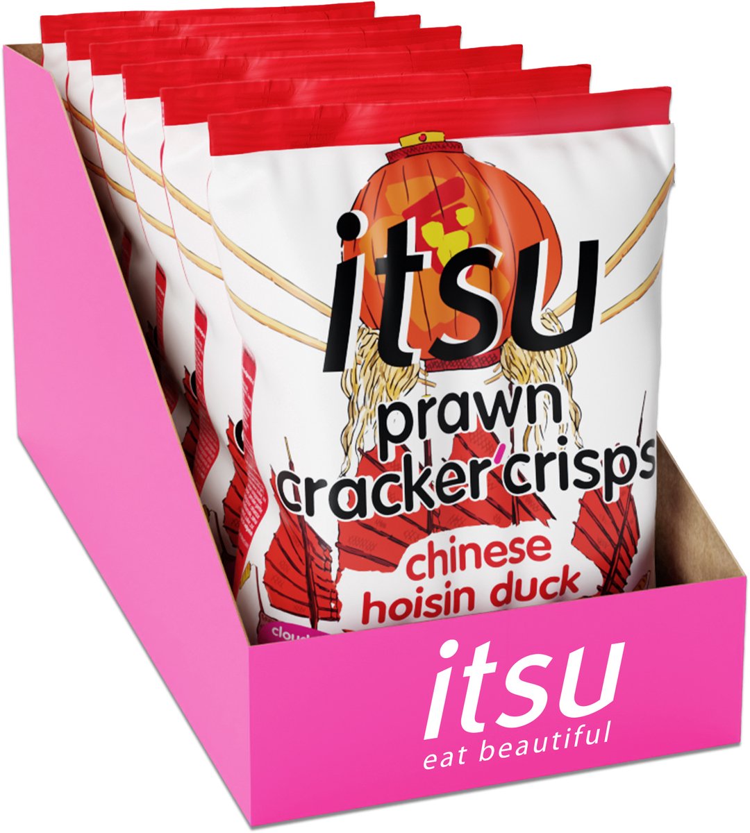 Itsu chinese hoisin duck kroepoek 6 x 60 gram