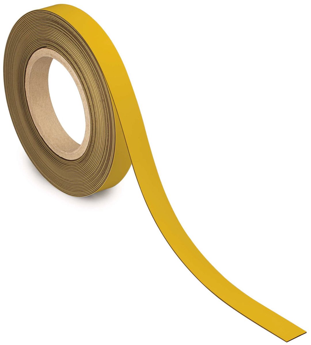 Cinta magnética Maul - amarilla - metal - grabable - 1 pieza - 10 m x 20 mm x 1 mm