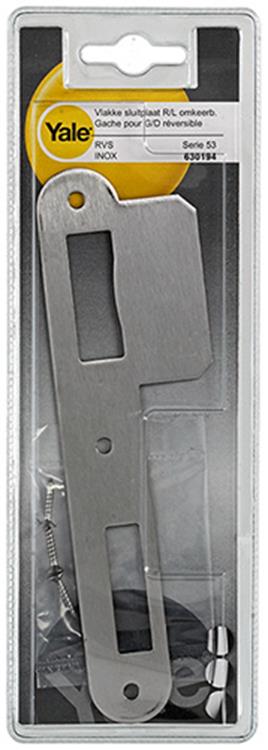 Yale 1019067 - 1 cerradero plano serie 53 r l acero inoxidable | 3 piezas