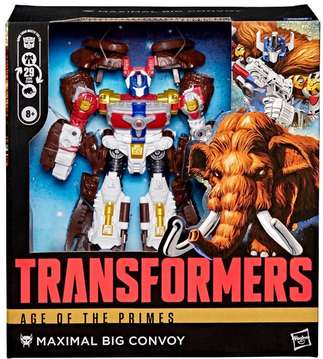 Hasbro transformers age of the primes leader class action figure maximal big convoy 19 cm action figuur