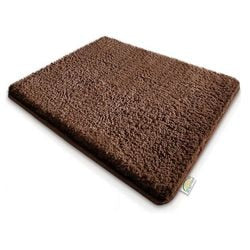 Tappetino da bagno sky ps, microfibra marrone