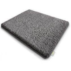 Tappetino da bagno sky ps, microfibra grigio, argento